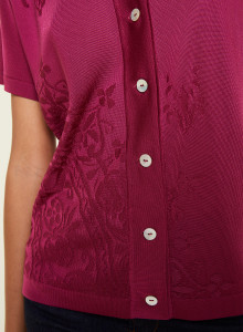Short sleeve patterned blouse - Eloise