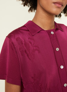 Short sleeve patterned blouse - Eloise