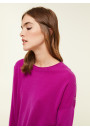 Loose-fit buttoned cashmere round-neck sweater - Acene