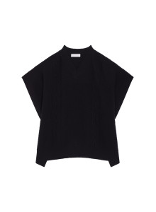 V-neck cape with cashmere dots - Gigi