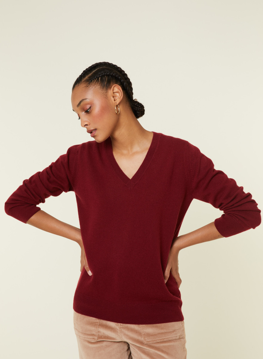 Pull col V en cachemire - Abel 7852 celadon - 94 Vert amande Pull col V en cachemire - Abel 7852 celadon - 94 Vert amande