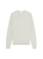 Pull col V en cachemire - Evann 7852 celadon - 94 Vert amande