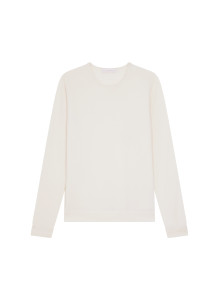 Pull col rond en cachemire finitions roulotées - Ernest 7820 camel - 88 Camel