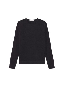 Pull col rond en cachemire finitions roulotées - Ernest 7820 camel - 88 Camel
