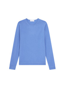 Round-neck cashmere sweater with rolled finishes - Ernest