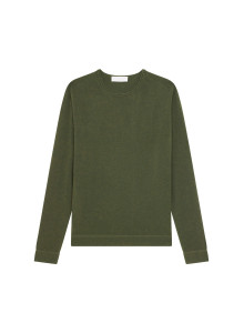 Round-neck cashmere sweater with rolled finishes - Ernest