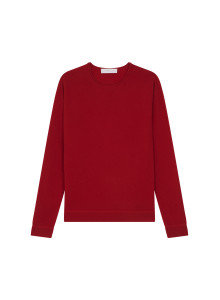 Pull col rond en cachemire finitions roulotées - Ernest 7820 camel - 88 Camel