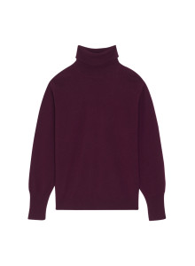 Pull col roulé en cachemire - Anabelle 7841 saphir - 06 Bleu moyen
