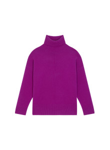 Pull col roulé à fentes en cachemire - Adena 7890 ultraviolet - 17 Violet