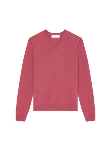 Pull col V en cachemire - Evann 7852 celadon - 94 Vert amande
