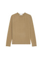 Pull col rond en cachemire finitions roulotées - Ernest 7820 camel - 88 Camel
