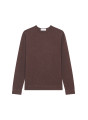 Pull col rond en cachemire finitions roulotées - Ernest 7820 camel - 88 Camel