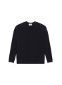 Loose-fit buttoned cashmere round-neck sweater - Acene