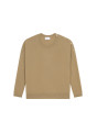 Loose-fit buttoned cashmere round-neck sweater - Acene