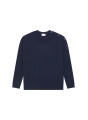 Loose-fit buttoned cashmere round-neck sweater - Acene