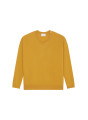 Loose-fit buttoned cashmere round-neck sweater - Acene