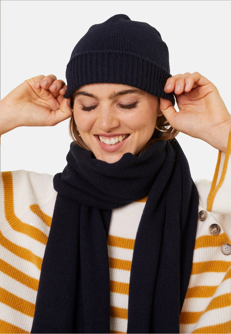 Unisex beanie in recycled cashmere and wool - Gad Unisex beanie in recycled cashmere and wool - Gad
