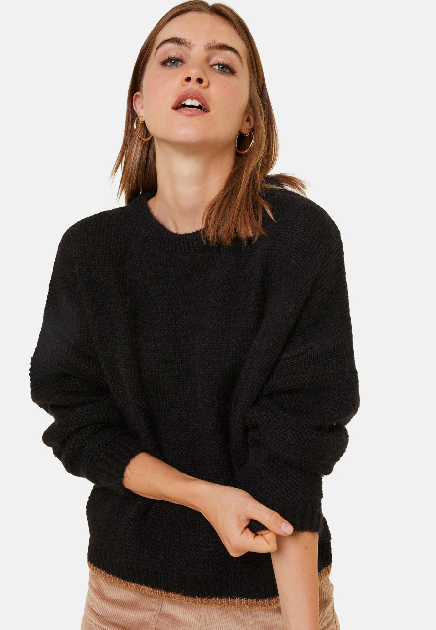 Loose two-tone mohair sweater - Gaby Loose two-tone mohair sweater - Gaby