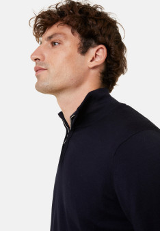 Pull col camionneur avec logo en laine mérinos - Ryan