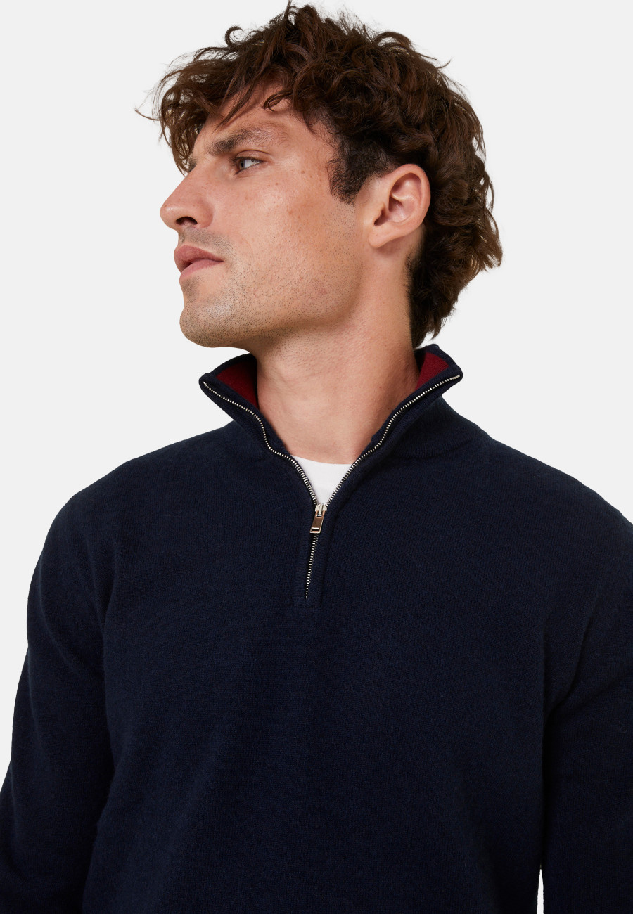 Cashmere sweater with trucker collar - Emile Cashmere sweater with trucker collar - Emile