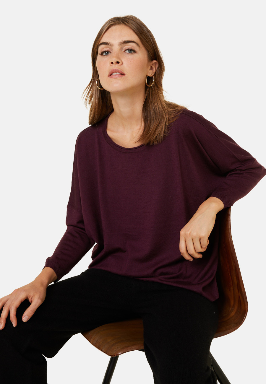 Pull ample col rond en laine mérinos - Azel Pull ample col rond en laine mérinos - Azel