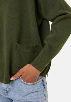 Pull court en cachemire avec poche - Balba
