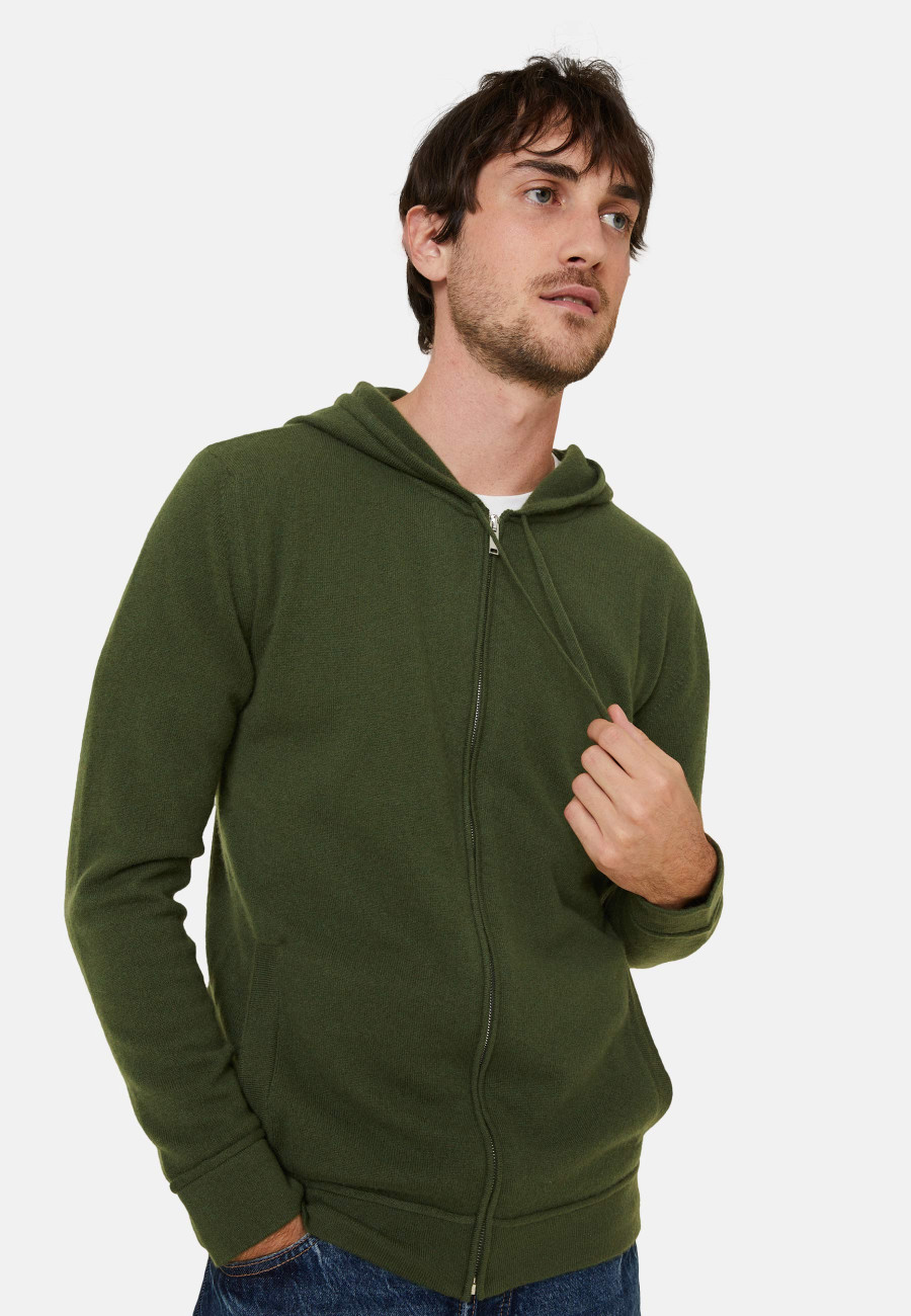Gilet zippé à capuche en cachemire - Bradley Gilet zippé à capuche en cachemire - Bradley