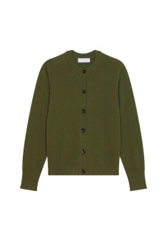 Cashmere round neck buttoned cardigan - Ari