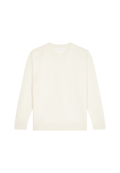 Loose-fit round-neck sweater in merino wool - Felix