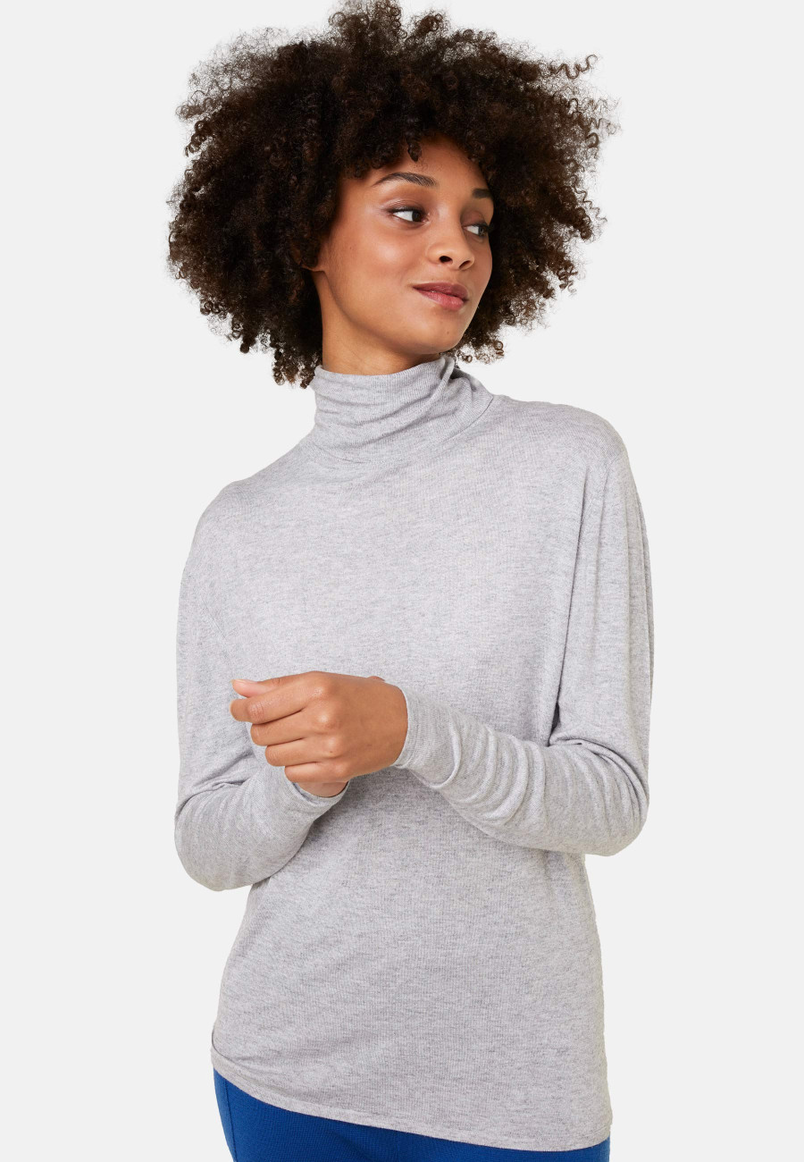 Bamboo cashmere turtleneck t-shirt - Aerio Bamboo cashmere turtleneck t-shirt - Aerio