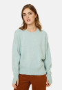 Pull col rond manches mitaines en laine et cachemire - Gemma 7811 volute - 09 Gris moyen