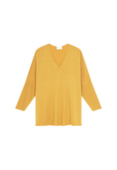 Pull manches chauve-souris en laine mérinos - Boxe 7850 foret - 83 Kaki