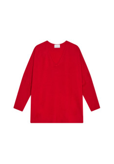 Pull manches chauve-souris en laine mérinos - Boxe 7850 foret - 83 Kaki