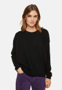 Pull ample boutonné à col rond en cachemire - Acene 7860 soleil - 89 Moutarde