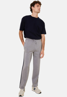 Pantalon à poches en laine mérinos et Fil Lumière - Franck