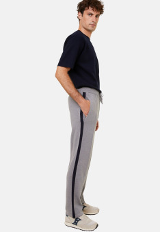 Pantalon à poches en laine mérinos et Fil Lumière - Franck