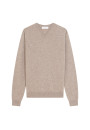 Pull col V en cachemire - Evann 7852 celadon - 94 Vert amande