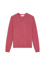 Pull col V en cachemire - Evann 7852 celadon - 94 Vert amande