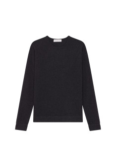 Pull col rond en cachemire finitions roulotées - Ernest 7820 camel - 88 Camel