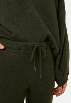Joggers with pockets in recycled cashmere and wool - Anka