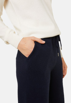 Joggers with pockets in recycled cashmere and wool - Anka