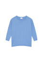 Pull ample col rond en laine mérinos - Azel 7801 ecru - 82 Ecru