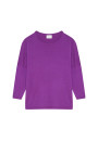 Pull ample col rond en laine mérinos - Azel 7801 ecru - 82 Ecru