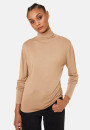 T-shirt col roulé en bambou cachemire fine maille - Aerio 7890 ultraviolet - 17 Violet