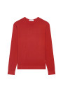 Round-neck merino wool sweater with rolled finishes - Rythme