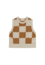 Openwork sleeveless wool cocoon sweater - Geva