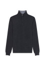 Pull col camionneur en cachemire - Emile 7914 cerise/volute - 51 Bordeaux