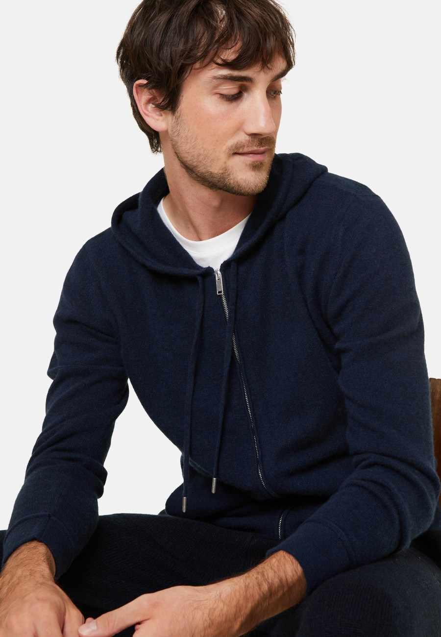Gilet zippé à capuche en cachemire - Bradley Gilet zippé à capuche en cachemire - Bradley