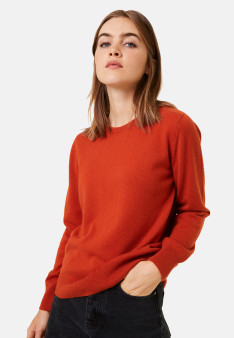 Pull col rond en cachemire - Abeline 7870 ecureuil - 92 Rouille