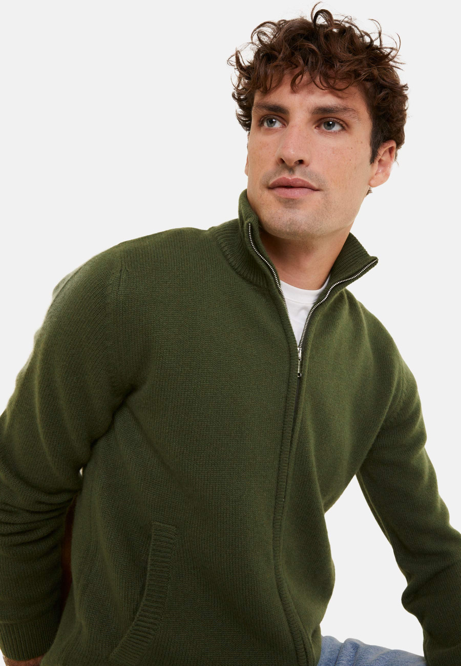 Veste zippée à poches en cachemire 4 fils - Balthazar Veste zippée à poches en cachemire 4 fils - Balthazar
